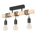 EGLO - DL/3 SCHWARZ/HOLZ 'TOWNSHEND' (32915)