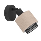 EGLO - WL/DL/1 SCHWARZ/LEINEN NATUR 'ROSLEY'