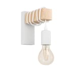 EGLO - WL/1 E27 WEISS/HOLZ 'TOWNSHEND' (33162)