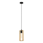 EGLO - HL/1 E27 SCHWARZ/HOLZ 'LITTLETON' (49473)