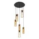 EGLO - HL/6 E27 SCHWARZ/HOLZ 'LITTLETON'