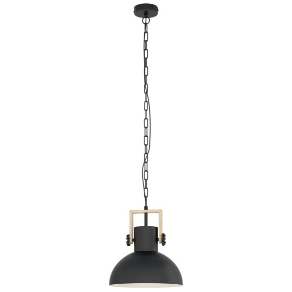 EGLO - HL/1 E27 SCHWARZ/HOLZ 'LUBENHAM' (43162)