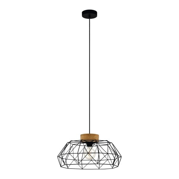 EGLO - HL/1 E27 SCHWARZ/HOLZ 'PADSTOW'