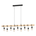 EGLO - HL/9 E27 SCHWARZ/HOLZ 'TOWNSHEND'