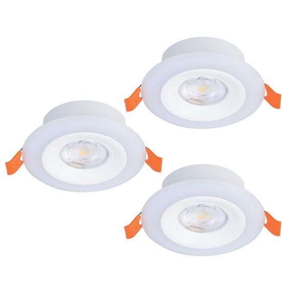 EGLO - SET 3XLED-EINBAUSPOT Ø98 WEISS