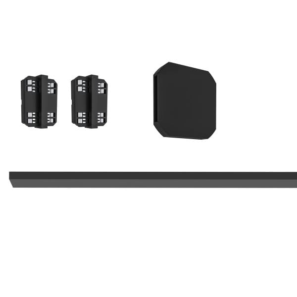 EGLO - VERLÄNGERUNGSSET (0,95M SCHIENE,2xVERBINDER, 1xverstellbarer VERBINDER, 2x ABDECKUNG, 1xENDKAPPE) schwarz