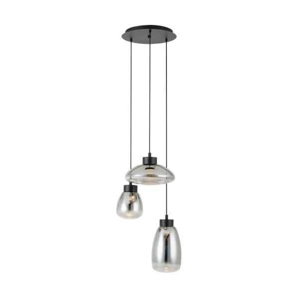 EGLO - LED HL/3 GLAS BEDAMPFT SCHWARZ 3x5,4W/1530LM `SARNARRA`