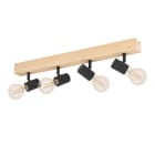 EGLO - BALKEN/4 E27 HOLZ/SCHWARZ 'TOWNSHEND 3'