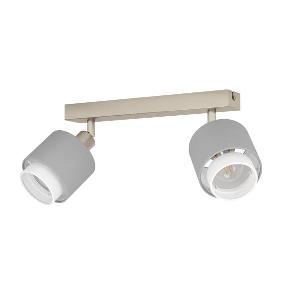 EGLO - BALKEN/2 NICKEL-M/GRAU/WS 'BELLIZZI'