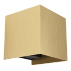 EGLO - LED WL/2 3W ALU GLAS MESSING GEBÜRSTET KLAR 'VALMONTONE'