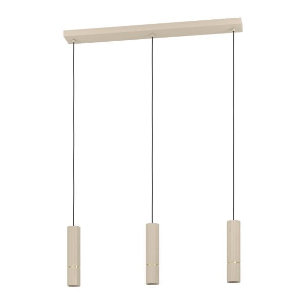 EGLO - LED HL/3 GU10 STAHL SANDFARBEN MESSING 'CAMINIA'