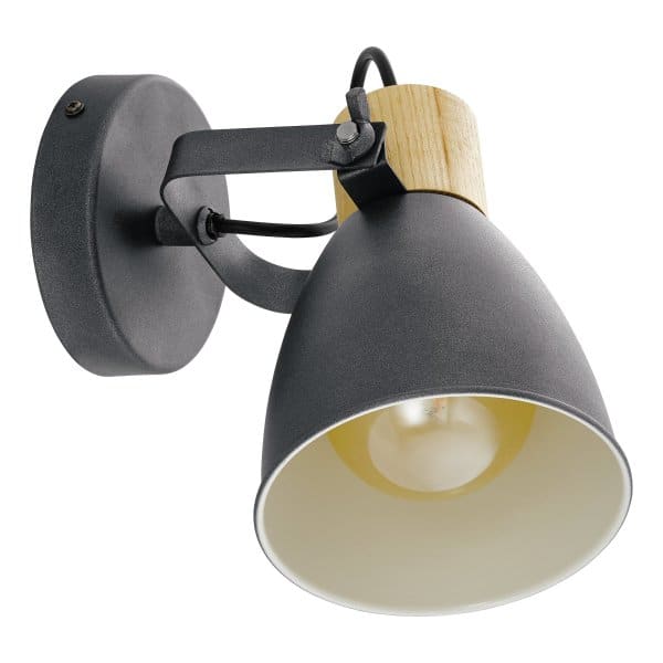 EGLO - WL/DL/1 E27 ANTHRAZIT/HOLZ 'COSWARTH'