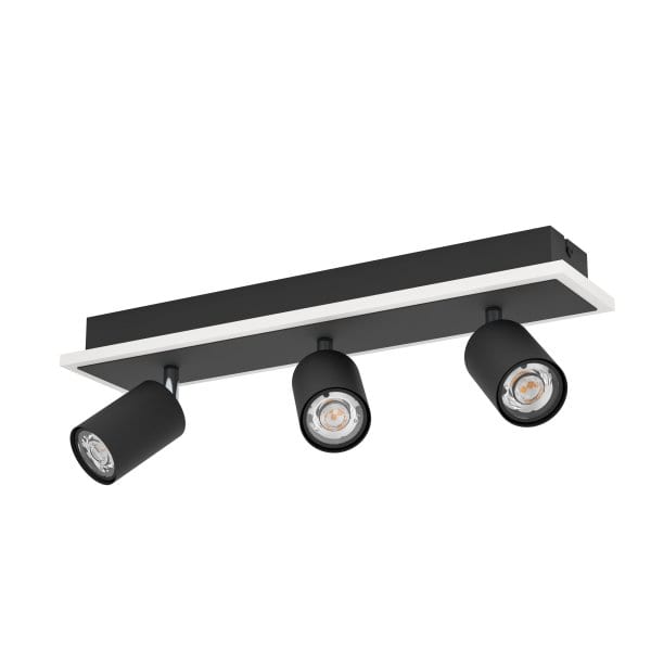 EGLO - LED Spot 3 FLAMMIG STAHL KUNSTSTOFF 'RIMBOCCHI 1'