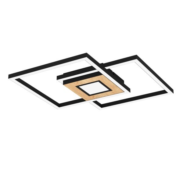 EGLO - LED-CCT-DL SCHWARZ/HOLZ 'MARINELLO'
