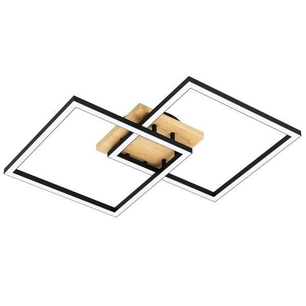 EGLO - LED-ZIG-CCT-DL SW/HOLZ/WS 'LOMALTAS-Z'