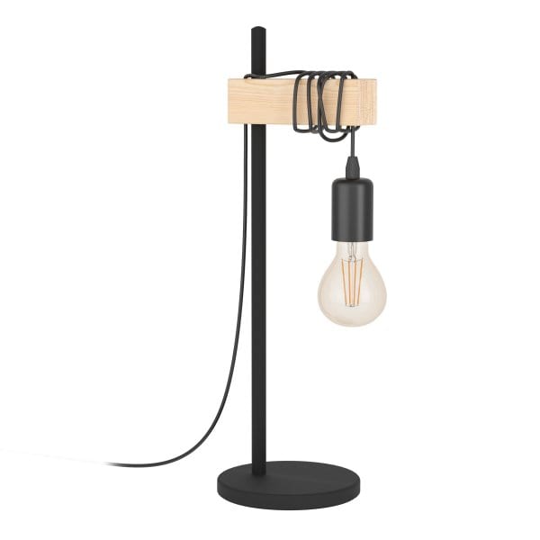 EGLO - TL/1 SCHWARZ/HOLZ 'TOWNSHEND' (32918)