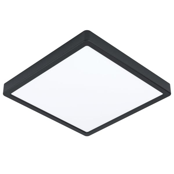 EGLO - LED-AUFBAULEUCHTE DL 285X285 SCHWARZ 4000K 'FUEVA 5' IP44