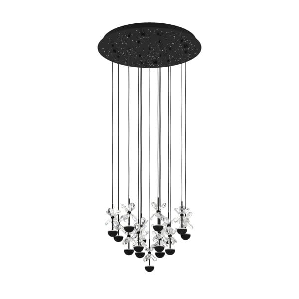 EGLO - LED-HL/15 SCHWARZ/KRISTALL 'PIANOPOLI 2'