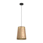 EGLO - HL/1 E27 SCHWARZ PAPIER MIT ROSENBLÜTEN GOLD PINK 'CASTUERA'