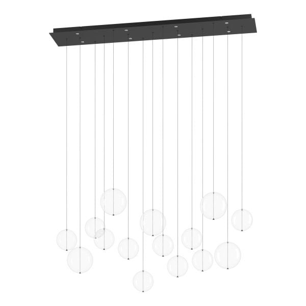 EGLO - LED-HL/8 SCHWARZ/KLAR 'ESPARDELLO'