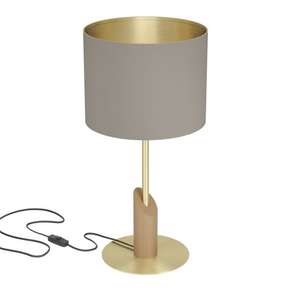 EGLO - TL/1 E27 MESSING GEBÜRSTET BRAUN CAPPUCCINO 'SANTANDRIA'