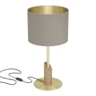 EGLO - TL/1 E27 MESSING GEBÜRSTET BRAUN CAPPUCCINO 'SANTANDRIA'