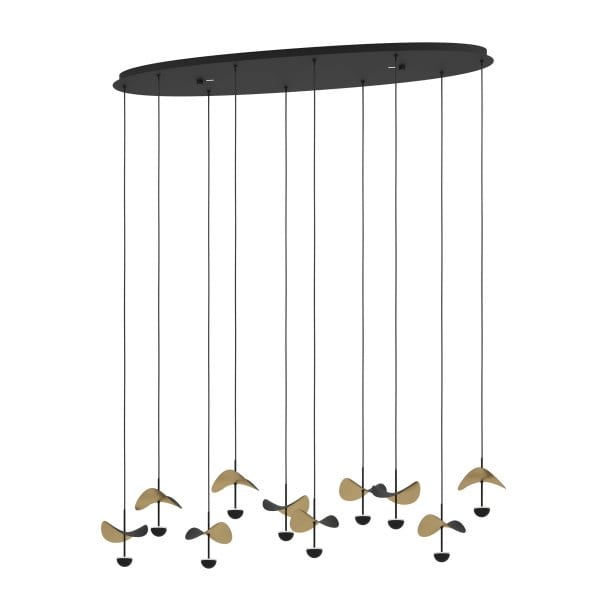 EGLO - LED-HL/10 SCHWARZ/GOLD 'DRACERA'