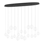 EGLO - LED-HL/8 OVAL SCHWARZ/KLAR 'ESPARDELLO'