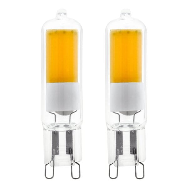 EGLO - LM-G9-GLAS COB LED-STECKBIRNE 4.2W/470LM 2700K 2er-Set - dimmbar