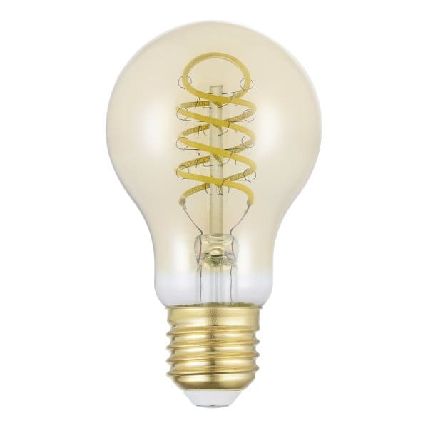 EGLO - LM-E27-LED-BIRNE A60 8W/806LM SPIRAL AMBER 2700K - dimmbar