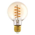 EGLO - LM-E27-LED-GLOBE G80 8W/806LM SPIRAL AMBER 2700K - dimmbar