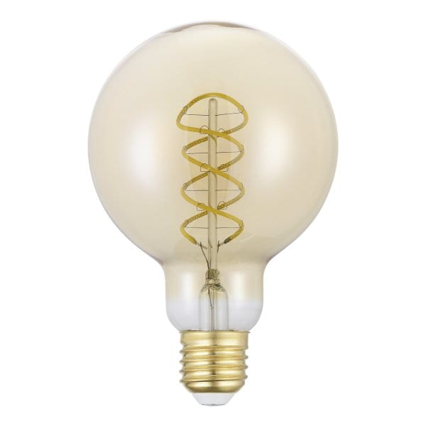 EGLO - LM-E27-LED-GLOBE G95 8W/806LM SPIRAL AMBER 2700K - dimmbar