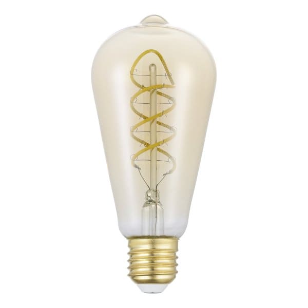 EGLO - LM-E27-LED ST64 8W/806LM SPIRAL AMBER 2700K - dimmbar