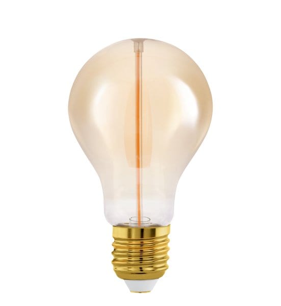 EGLO - LM-E27-LED-BIRNE A60 DEKO FILAMENT AMBER 2W/100lm 1800K - Stufendimmer 100%-50%-25%