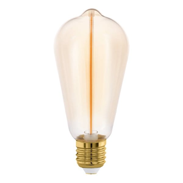 EGLO - LM-E27-LED-ST64 DEKO FILAMENT AMBER 2W/100lm 1800K - Stufendimmer 100%-50%-25%
