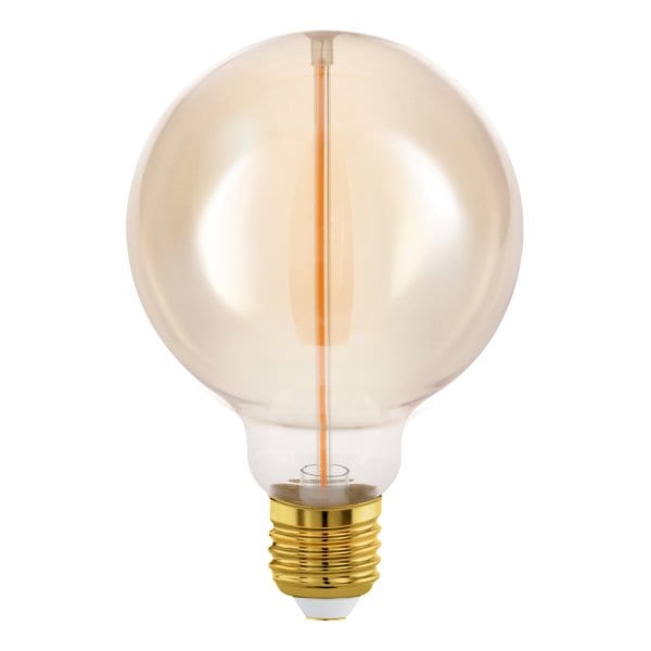 EGLO - LM-E27-LED-GLOBE G95 DEKO FILAMENT AMBER 2W/100lm 1800K - Stufendimmer 100%-50%-25%