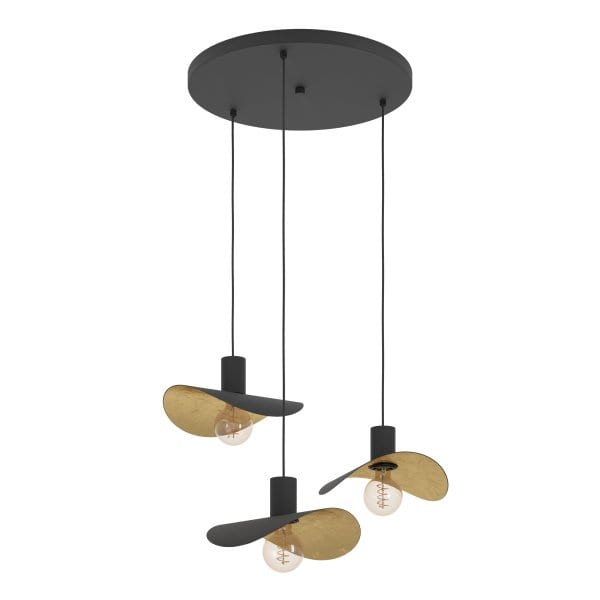 EGLO - HL/3 E27 SCHWARZ/GOLD 'SACEDA'