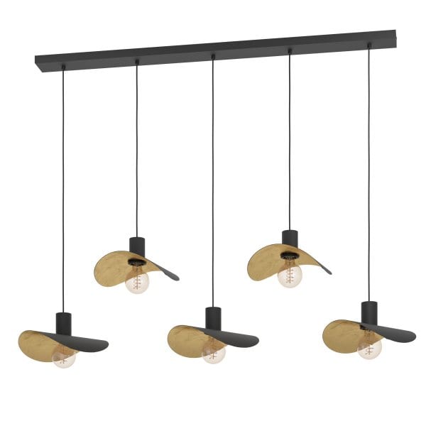 EGLO - HL/5 E27 SCHWARZ/GOLD 'SACEDA'