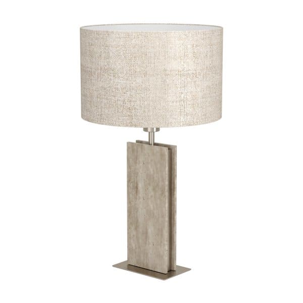 EGLO - TL/1 E27 NICKEL-M/LEINEN NATUR 'BELESAR'