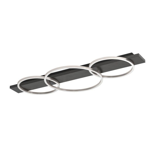 EGLO - LED-DL/3 HOLZ SCHWARZ/NICKEL-MATT 'BOYAL'