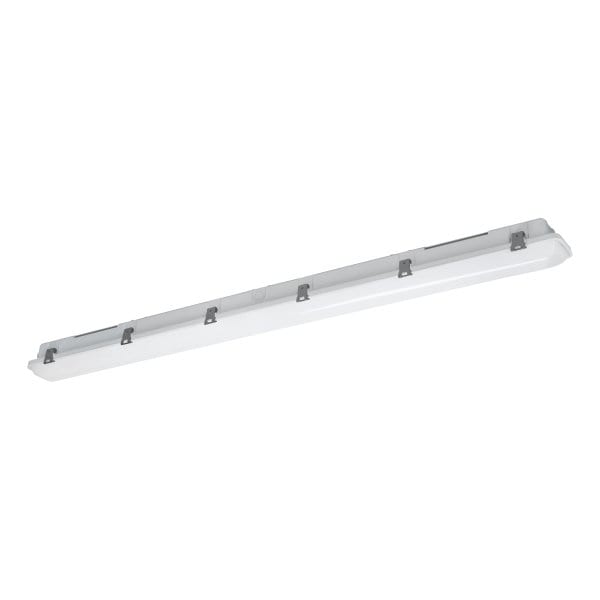 EGLO - LED WANNENLEUCHTE 40W IP65K CCT (3000/4000/6000K) INOX CLIPS LT 50.000h KUNSSTOFF GRAU 'AMMONIAK 150'