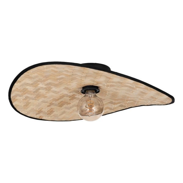 EGLO - DL/1 E27 STAHL HOLZ SCHWARZ BRAUN 'MARYWELL'