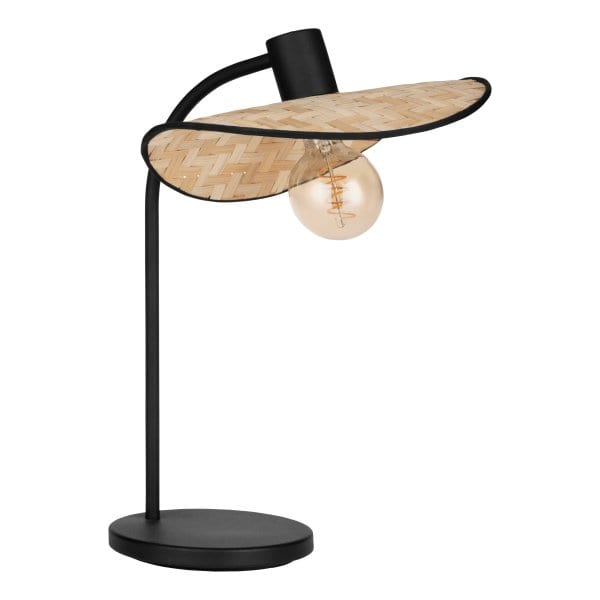 EGLO - TL/1 E27 STAHL HOLZ SCHWARZ BRAUN 'MARYWELL'