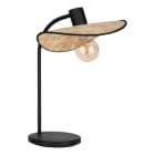 EGLO - TL/1 E27 STAHL HOLZ SCHWARZ BRAUN 'MARYWELL'