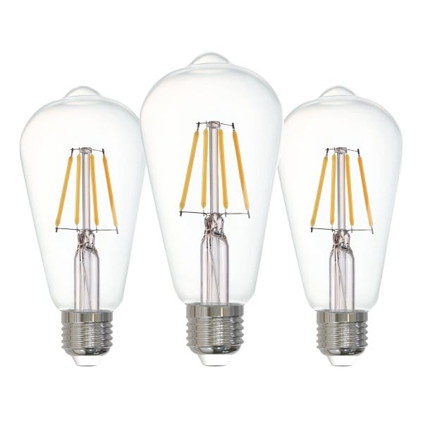 EGLO - LM-E27-LED FILAMENT-ST64  4W/470lm 4000k 3er PACK