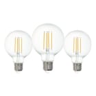 EGLO - LM-E27-LED-FILAMENT GLOBE G80 4W/470lm 4000K  3er PACK