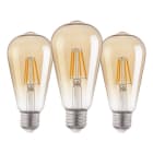 EGLO - LM-E27-LED-VINTAGE AMBER ST64 4W/400lm 2200K 3er PACK