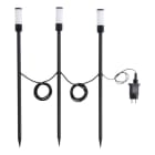 EGLO - SET 3XLED-ERDSPIESS SCHWARZ/WS 'ZANCARO'