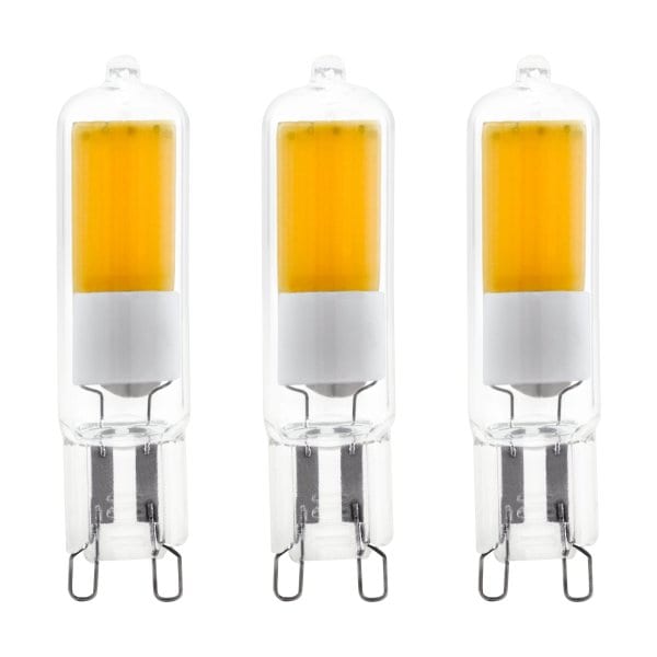 EGLO - LM-G9-GLAS COB LED-STECKBIRNE 2W/200LM 3000K 3er-PACK