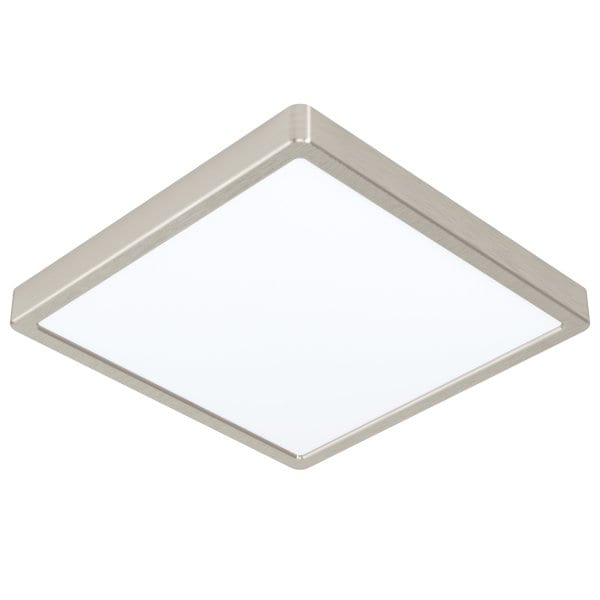 EGLO - LED-RGB/CCT-DL 390X390 NICKEL-M.17,8W-2700LM/ RGB+TW  'FUEVA 6-Z' -IP44
